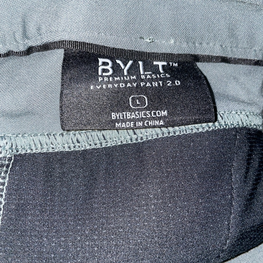 BYLT Everyday Pants 2.0 Premium Performance Stretch Women's Large Green Logo - Picture 4 of 6
